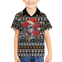 Mexican Sugar Skull Lady Christmas Hawaiian Shirt Feliz Navidad Mexico - Wonder Print Shop