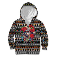 Mexican Sugar Skull Lady Christmas Kid Hoodie Feliz Navidad Mexico - Wonder Print Shop