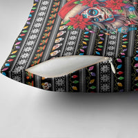 Mexican Sugar Skull Lady Christmas Pillow Cover Feliz Navidad Mexico - Wonder Print Shop