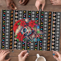 Mexican Sugar Skull Lady Christmas Puzzle Feliz Navidad Mexico - Wonder Print Shop