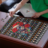 Mexican Sugar Skull Lady Christmas Puzzle Feliz Navidad Mexico - Wonder Print Shop