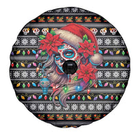 Mexican Sugar Skull Lady Christmas Spare Tire Cover Feliz Navidad Mexico - Wonder Print Shop