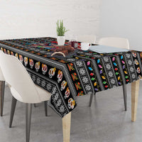 Mexican Sugar Skull Lady Christmas Tablecloth Feliz Navidad Mexico - Wonder Print Shop