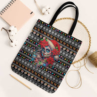Mexican Sugar Skull Lady Christmas Tote Bag Feliz Navidad Mexico - Wonder Print Shop