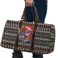 Mexican Sugar Skull Lady Christmas Travel Bag Feliz Navidad Mexico - Wonder Print Shop