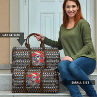 Mexican Sugar Skull Lady Christmas Travel Bag Feliz Navidad Mexico - Wonder Print Shop