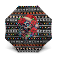Mexican Sugar Skull Lady Christmas Umbrella Feliz Navidad Mexico - Wonder Print Shop