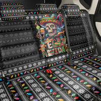 Mexican Sugar Skull Spanish Christmas Back Car Seat Cover Feliz Navidad Mexico - Wonder Print Shop
