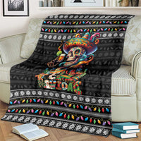 Mexican Sugar Skull Spanish Christmas Blanket Feliz Navidad Mexico - Wonder Print Shop