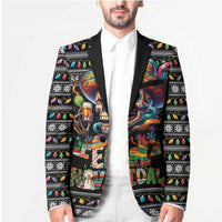 Mexican Sugar Skull Spanish Christmas Blazer Feliz Navidad Mexico - Wonder Print Shop