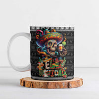 Mexican Sugar Skull Spanish Christmas Ceramic Mug Feliz Navidad Mexico - Wonder Print Shop