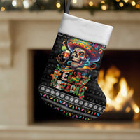 Mexican Sugar Skull Spanish Christmas Stocking Feliz Navidad Mexico - Wonder Print Shop