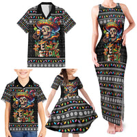 Mexican Sugar Skull Spanish Christmas Family Matching Tank Maxi Dress and Hawaiian Shirt Feliz Navidad Mexico - Wonder Print Shop