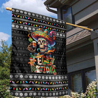 Mexican Sugar Skull Spanish Christmas Garden Flag Feliz Navidad Mexico - Wonder Print Shop