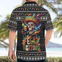 Mexican Sugar Skull Spanish Christmas Hawaiian Shirt Feliz Navidad Mexico - Wonder Print Shop