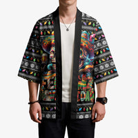 Mexican Sugar Skull Spanish Christmas Kimono Feliz Navidad Mexico - Wonder Print Shop