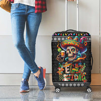 Mexican Sugar Skull Spanish Christmas Luggage Cover Feliz Navidad Mexico - Wonder Print Shop