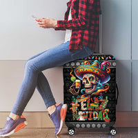 Mexican Sugar Skull Spanish Christmas Luggage Cover Feliz Navidad Mexico - Wonder Print Shop