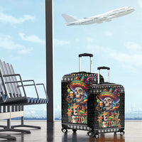 Mexican Sugar Skull Spanish Christmas Luggage Cover Feliz Navidad Mexico - Wonder Print Shop