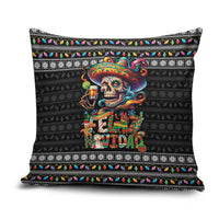 Mexican Sugar Skull Spanish Christmas Pillow Cover Feliz Navidad Mexico - Wonder Print Shop