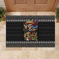 Mexican Sugar Skull Spanish Christmas Rubber Doormat Feliz Navidad Mexico - Wonder Print Shop