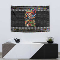 Mexican Sugar Skull Spanish Christmas Tapestry Feliz Navidad Mexico - Wonder Print Shop