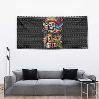 Mexican Sugar Skull Spanish Christmas Tapestry Feliz Navidad Mexico - Wonder Print Shop
