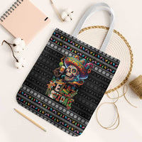 Mexican Sugar Skull Spanish Christmas Tote Bag Feliz Navidad Mexico - Wonder Print Shop