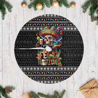 Mexican Sugar Skull Spanish Christmas Tree Skirt Feliz Navidad Mexico - Wonder Print Shop