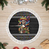 Mexican Sugar Skull Spanish Christmas Tree Skirt Feliz Navidad Mexico - Wonder Print Shop
