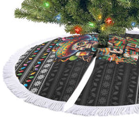 Mexican Sugar Skull Spanish Christmas Tree Skirt Feliz Navidad Mexico - Wonder Print Shop