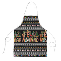 Mexican Sumbrero and Snowman Christmas Apron Feliz Navidad Mexico - Wonder Print Shop
