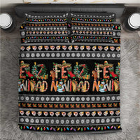 Mexican Sumbrero and Snowman Christmas Bedding Set Feliz Navidad Mexico - Wonder Print Shop