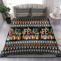 Mexican Sumbrero and Snowman Christmas Bedding Set Feliz Navidad Mexico - Wonder Print Shop