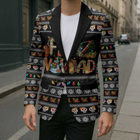 Mexican Sumbrero and Snowman Christmas Blazer Feliz Navidad Mexico - Wonder Print Shop