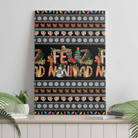Mexican Sumbrero and Snowman Christmas Canvas Wall Art Feliz Navidad Mexico - Wonder Print Shop