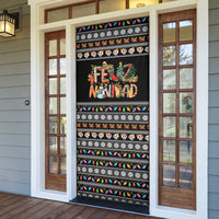 Mexican Sumbrero and Snowman Christmas Door Cover Feliz Navidad Mexico - Wonder Print Shop