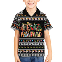 Mexican Sumbrero and Snowman Christmas Family Matching Tank Maxi Dress and Hawaiian Shirt Feliz Navidad Mexico - Wonder Print Shop