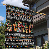 Mexican Sumbrero and Snowman Christmas Garden Flag Feliz Navidad Mexico - Wonder Print Shop