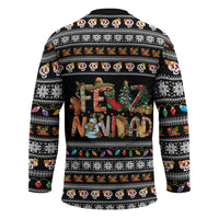 Mexican Sumbrero and Snowman Christmas Hockey Jersey Feliz Navidad Mexico - Wonder Print Shop