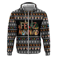 Mexican Sumbrero and Snowman Christmas Hoodie Feliz Navidad Mexico - Wonder Print Shop