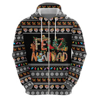 Mexican Sumbrero and Snowman Christmas Hoodie Feliz Navidad Mexico - Wonder Print Shop