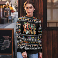 Mexican Sumbrero and Snowman Christmas Ugly Christmas Sweater Feliz Navidad Mexico - Wonder Print Shop