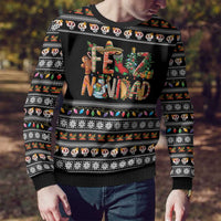 Mexican Sumbrero and Snowman Christmas Ugly Christmas Sweater Feliz Navidad Mexico - Wonder Print Shop