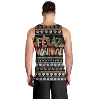 Mexican Sumbrero and Snowman Christmas Men Tank Top Feliz Navidad Mexico - Wonder Print Shop