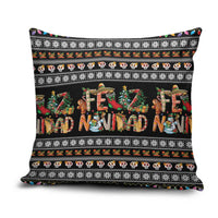 Mexican Sumbrero and Snowman Christmas Pillow Cover Feliz Navidad Mexico - Wonder Print Shop