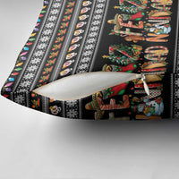 Mexican Sumbrero and Snowman Christmas Pillow Cover Feliz Navidad Mexico - Wonder Print Shop