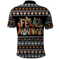 Mexican Sumbrero and Snowman Christmas Polo Shirt Feliz Navidad Mexico - Wonder Print Shop