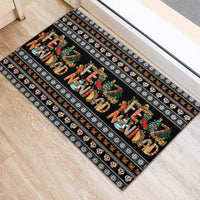Mexican Sumbrero and Snowman Christmas Rubber Doormat Feliz Navidad Mexico - Wonder Print Shop