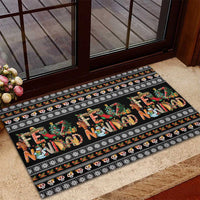 Mexican Sumbrero and Snowman Christmas Rubber Doormat Feliz Navidad Mexico - Wonder Print Shop